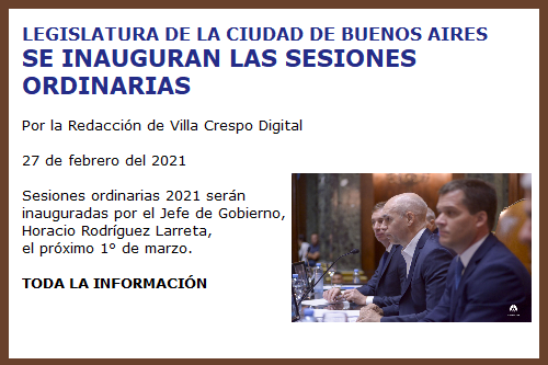 INUGURAN SESIONES ORDINARIAS